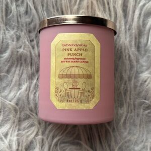 BBW PINK APPLE PUNCH SINGLE WICK CANDLE NWT